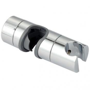 Support de tige de douche à main, ABS 18‑25 mm, finition argent