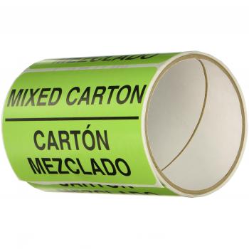 Dual-Color Carton Label Pack – 50