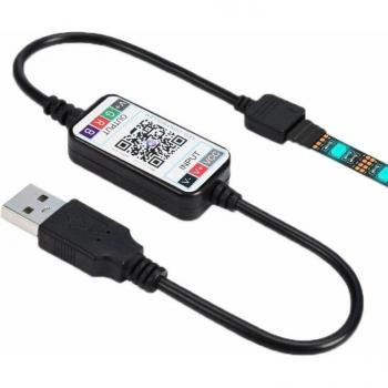 Bluetooth Remote LED Dimmer for RGB Light Strips with App Connection