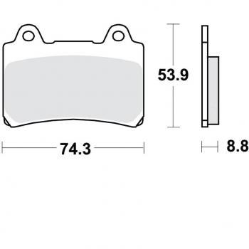 Juego de almohadillas de freno TRW MCB584
