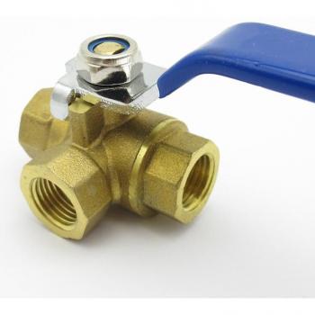 BSP Female Thread L-Port Ball Valve for Gas and Air