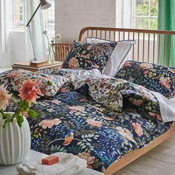 Satin Bleu Midnight – Housse de Couette