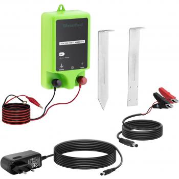 Wiesenfield Electric Fence Energiser with 230V Mains Adapter