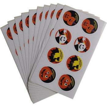 Set de Stickers Citrouilles et Visages Lunaires