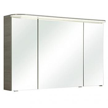 BUDVA-66 Spiegelschrank mit 3D Funktion und LED Beleuchtung, Graphit, 120/72,3/17 cm