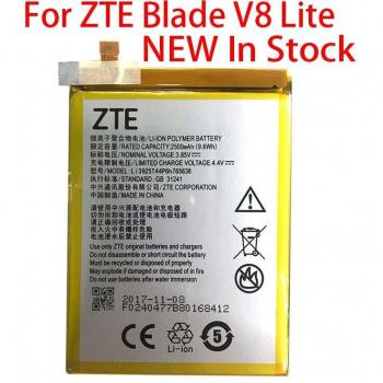 ZTE Klinge V8 Lite 2500 mAh Lithium‑Ion Batterie – Modell Li3925t44p6h765638