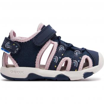 Sandalias GEOX Niña Pequeña en Azul Marino y Rosa Claro