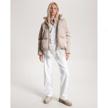 Piumino Tommy Hilfiger Merino Beige Relaxed Fit M