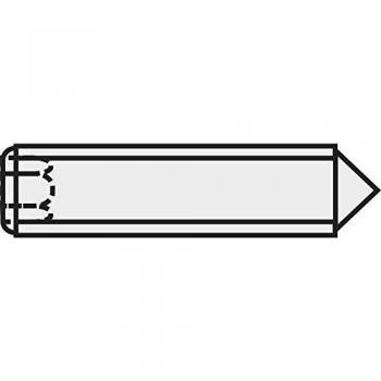 TOOLCRAFT Madenschraube M6 10 mm Stahl 20 Stück
