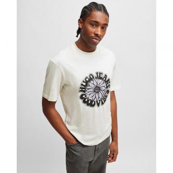 T-shirt Hugo Nune 01 Blue Open White XS – Manica Corta