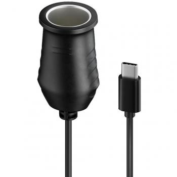 Câble Allume-Cigare 12V USB C 65W Mâle à Femelle 50cm