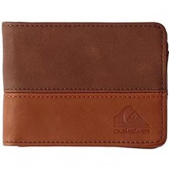 Chocolate Brown Leather Wallet by Quiksilver, Model Native Passage AQYAA03248