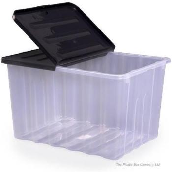UltraLarge 110L SupaNova Storage Box (Clear/Black)