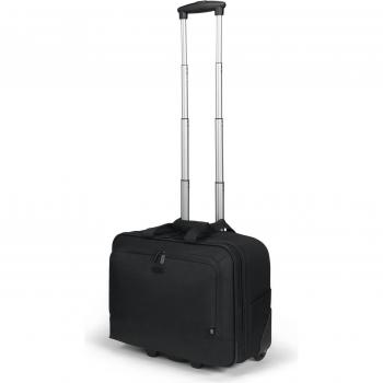 Sac à dos/chariot 2-en-1 ECO BASE DICOTA – compatible 15–17.3, finition noire