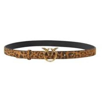 Cintura Marrone con Stampa Leopardata Pinko Love Berry