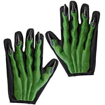 Karnevalshex 8405W – 3D Handschutz, Grün‑Schwarz