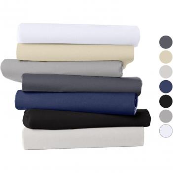 Drap-housse anthracite en jersey pour surmatelas 90-100 x 200 cm