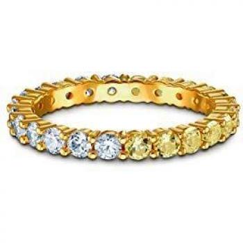 Half Vittore Anillo Dorado con baño oro Swarovski 5535246