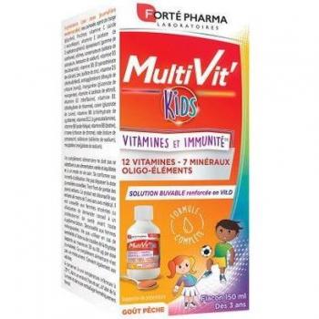 FORTE PHARMA MULTIVITAMINAS KIDS 150ML  SABOR MELOCOTON