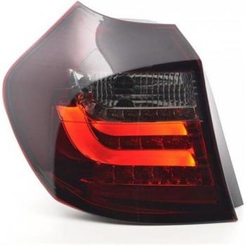 Fari Posteriori LED per BMW Serie 1 (07-11) – Coppia Rosso/Nero