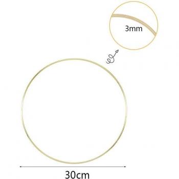 Gold Metal Ring Hoops for DIY Home Decor