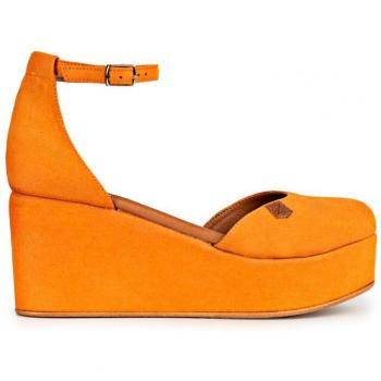 Sandalias de cuña de mujer Popa Cantalar en tono naranja