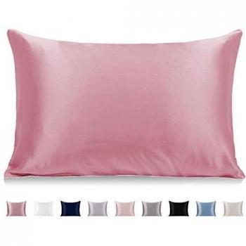 Natural Mulberry Silk Pillowcase, Queen Size, 25 Momme, 900 Thread Count, with Hidden Zipper