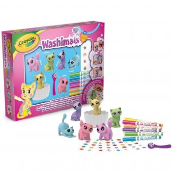 Crayola Kit de Mascotas Washimals con Colores y Pegatinas para Decorar