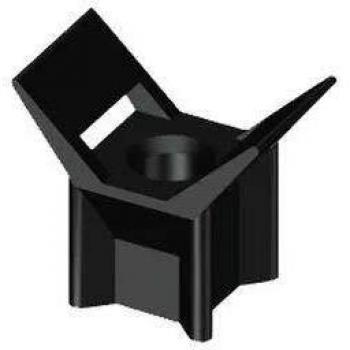 Base Roscable U63X Negra 1252 – Caja de 100 unidades