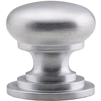 Elegant 38 mm Satin Chrome Victorian Round Door Lever