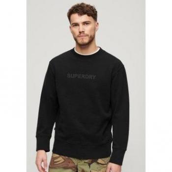 Superdry Herren Crew Sweatshirt Luxus schwarz