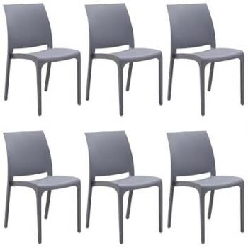 Set di Sedie Volga Grigio