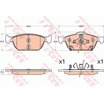 Pastilhas TRW GDB3600