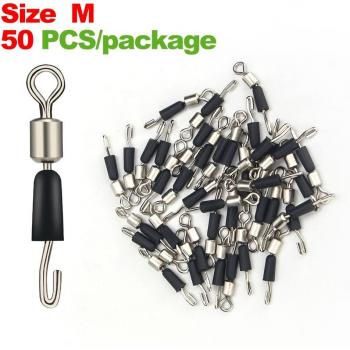 DNDYUJU 50-Pack Quick Link Fishing Swivels
