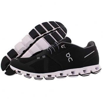 Men’s On Cloud Black & White Low‑Top Running Shoes
