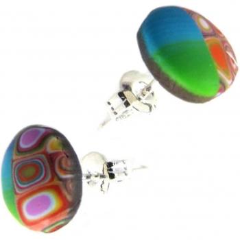 Artisan Blue Green Earrings