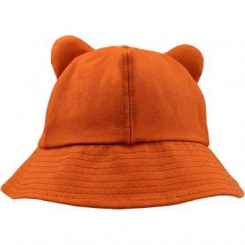 Solid Color Cat Ear Bucket Hat