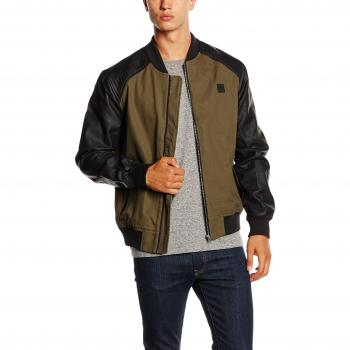 Olive/Silber Bomberjacke für Herren – Urban Classics, XL
