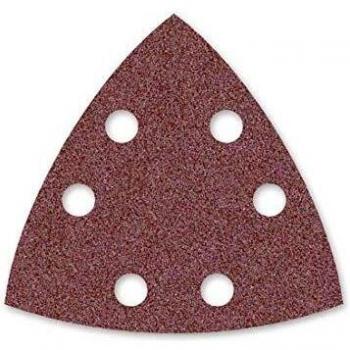 Red Velcrite Abrasive Sheet 93mm, 6-hole – Delta Sander – Normal Corundum (25pcs) G24 – Menzer