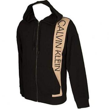 Hoodie con cremallera Calvin Klein negro talla Xgrande