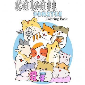 KAWAII HAMSTER Coloring Book