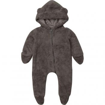 Ropa de invierno para recién nacido, pelele con capucha de peluche, 0-24M