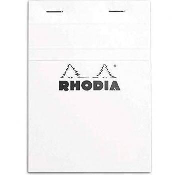 Bloc-notes A3 Rhodia n°13 White avec petits carreaux et couverture souple imperméable