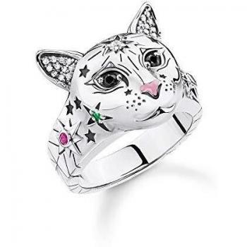 Thomas Sabo Anillo Gato de Plata