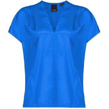Elegant Blue Silk Sweater