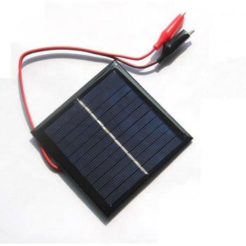 Panel Solar de 1W y 5.5V para Carga de Batería de 3.7V, Tamaño 95x95MM