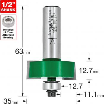 Trend Bearing Guided Rebate Router Cutter
