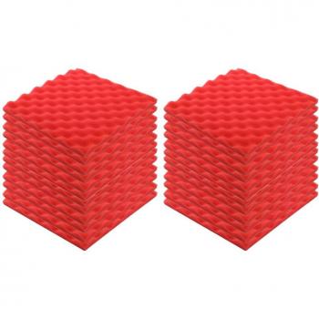Klangisolationsschaum 30 × 30 cm, 24‑Pack für Video‑ und Heimstudio