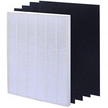 4-Pack Activated Carbon Filters and HEPA Filter for Winix 115115