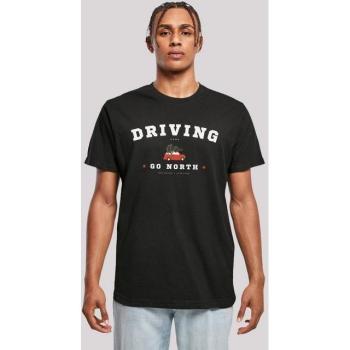 F4NT4STIC „Driving Home Weihnachten“ Herren‑Tee M – Black Cotton